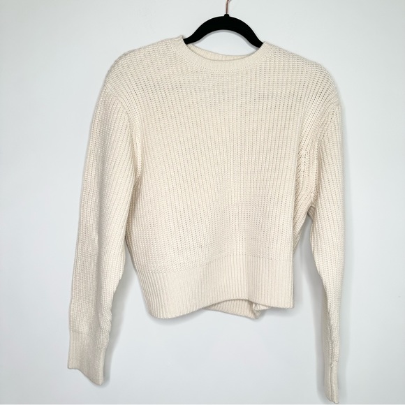 Zara Sweaters Nwt Zara Chunky Knit Cream Sweater Poshmark